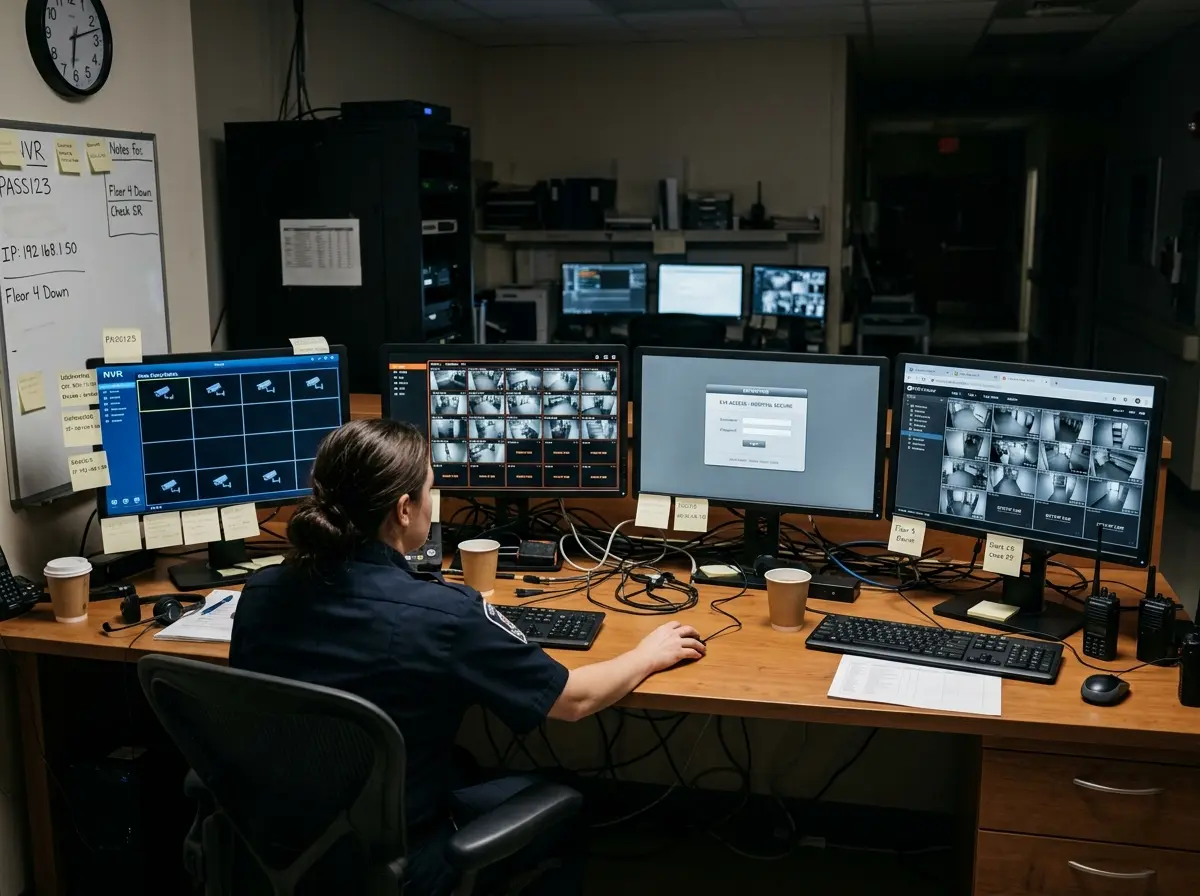 Fragmented CCTV monitoring across multiple Narayana Health hospitals — separate NVR brands and siloed dashboards before TentoVision